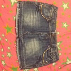 Vanilla star jean skirt